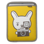 Cute Photographer Rabbit Sleeve For iPads