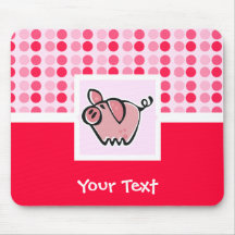 Cute Pig Mouse Pads