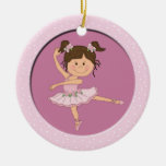 Cute Pink Ballerina 1 Ballet Star Ornament