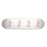 Cute Pink Bunny Rabbit Skate Boards