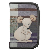 Cute plaid mouse mini day planner