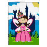 Cute Princess and Castle Card