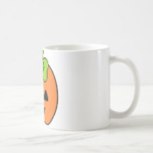 Cute Pumpkin Jack O' Lantern with Cute Bow Coffee Mug