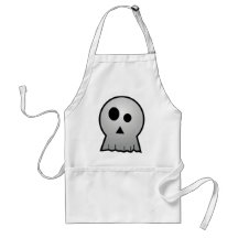 CUTE PUNKY HALLOWEEN SKULL APRONS