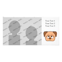Cute Puppy Dog. Custom Photo Card