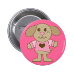 Cute Puppy Pink Heart Shirt