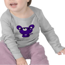 Cute purple bear tee shirt