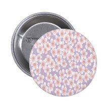 Cute Purple Flowers Buttons