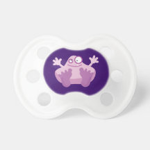 Cute Purple Monster Baby Pacifiers