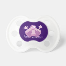 Cute Purple Monster Pacifier