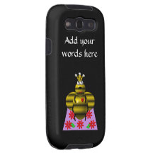 Cute queen bee on a quilt
