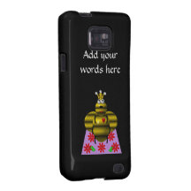 Cute queen bee on a quilt galaxy s2 cover