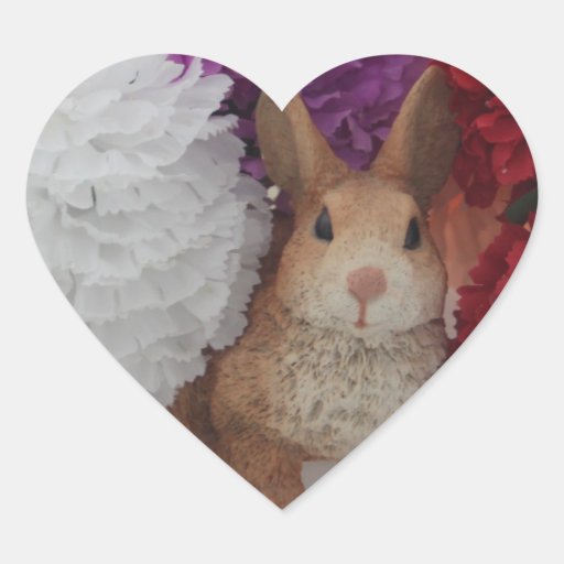 Cute Rabbit Heart Sticker