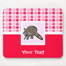 Cute Racoon Mouse Pad