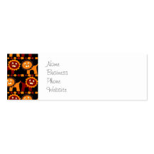 Cute Red and Orange Lions Jungle Pattern Business Cards
