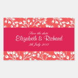 Cute red autumn fruits Save the date Sticker