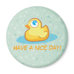 Cute rubber duck with bubbles magnet magnets