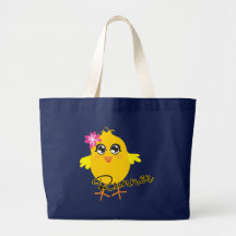 Cute Runner Chick Canvas Bag