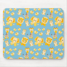 Cute Safari Animals Mousepad
