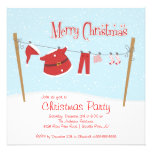 Cute Santa Christmas Holiday Party Invitations invitations