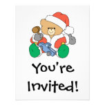 Cute Santa Claus Teddy Bear Personalized Announcement