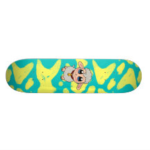 Cute sheep skateboard