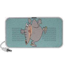 cute silly cartoon elephant portable speaker