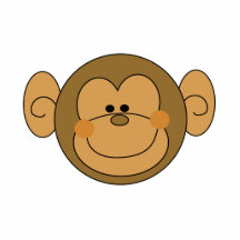 Cute Silly Monkey Face Photo Sculpture