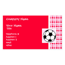 Cute Soccer Ball Business Card Templates