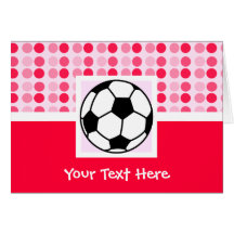 Cute Soccer Ball Greeting Card