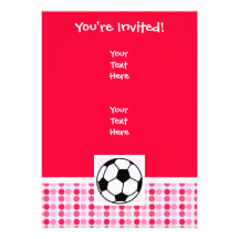 Cute Soccer Ball Invites