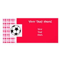 Cute Soccer Ball Rack Cards