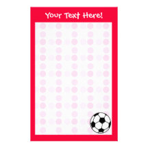 Cute Soccer Ball Stationery