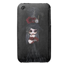 Cute Steampunk Goth Girl iPhone 3 Case