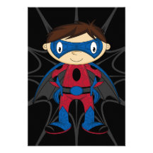Cute Superhero Boy Announcement