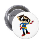 Cute Superhero Boy Buttons