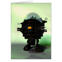 Cute Toy Planet Robot Card cards
