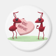 Cute Valentines' Day Ants Fridge Magnets