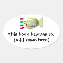 Cute X-ray fish playing the xylophone Stickers