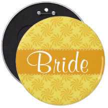 Cute Yellow Orange Swirl Pins