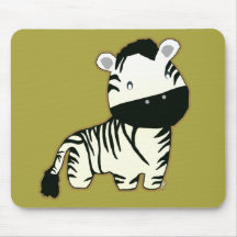 Cute Zebra Mousepad