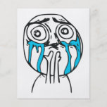 Cuteness Overload Cute Rage Face Meme Flyer Design
