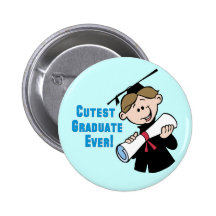 Cutest Graduate Boys Button