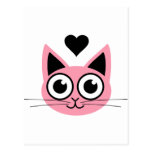 Cutest Pink Cat Postcards