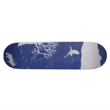 Cyanotype Forest Skateboard