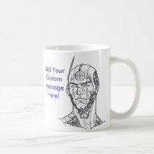 Cyber Future Hero Gear Head Customisable Mug