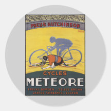 CYCLES METEORE ROUND STICKER