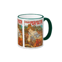 Cycles Perfecta, Alphonse Mucha Art Nouveau Coffee Mug