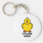 Cycling Chick Keychains