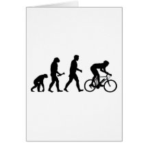 Cycling Evolution Greeting Cards